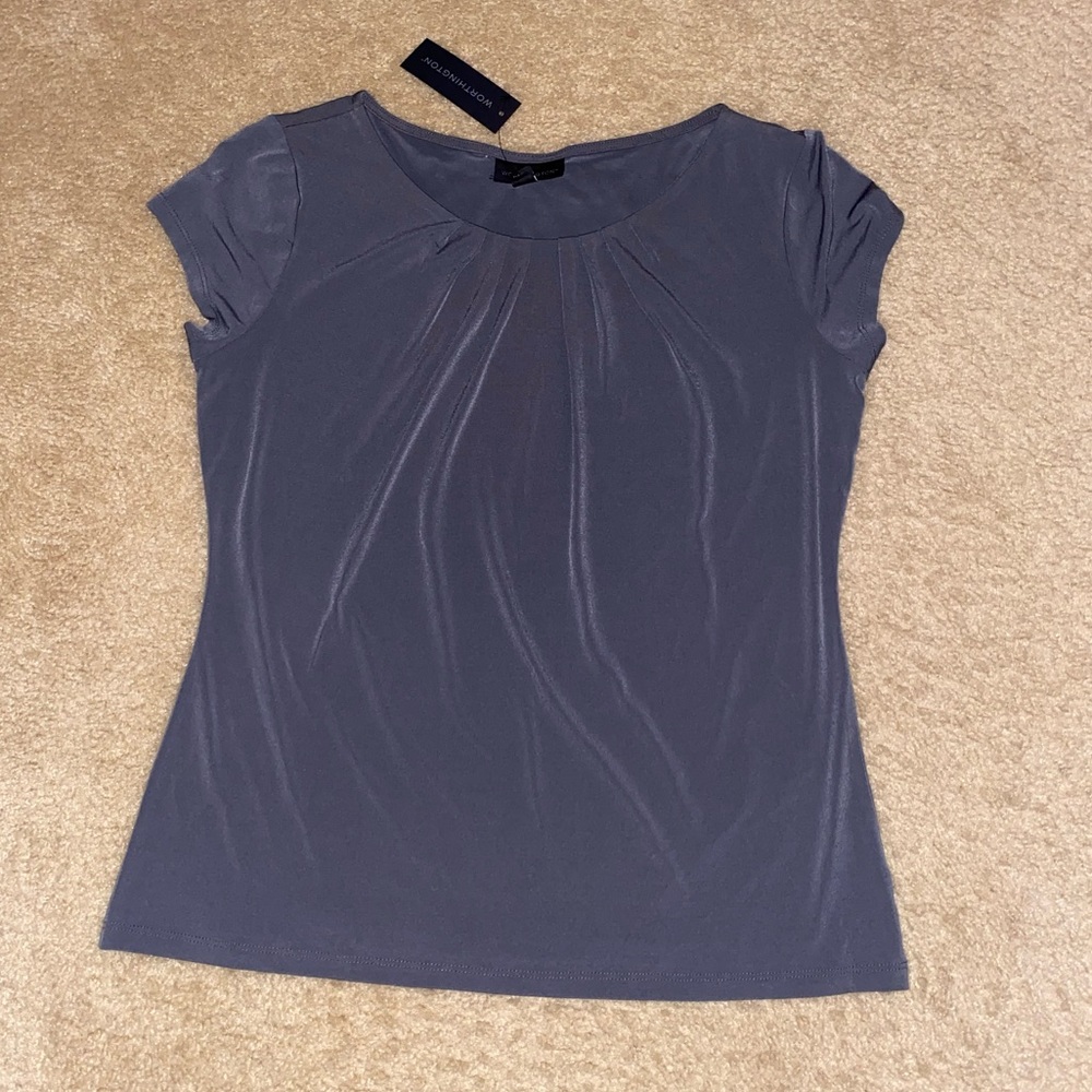 🩶♦️NWT Worthington Iron Silky Top🩶 - Picture 7 of 10
